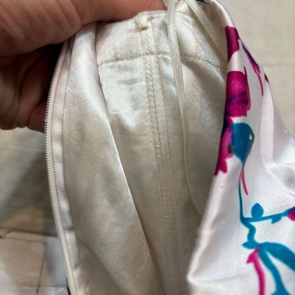 Cache Brand Strapless Satin Floral Mermaid Gown Size 2 - Picture 14 of 16